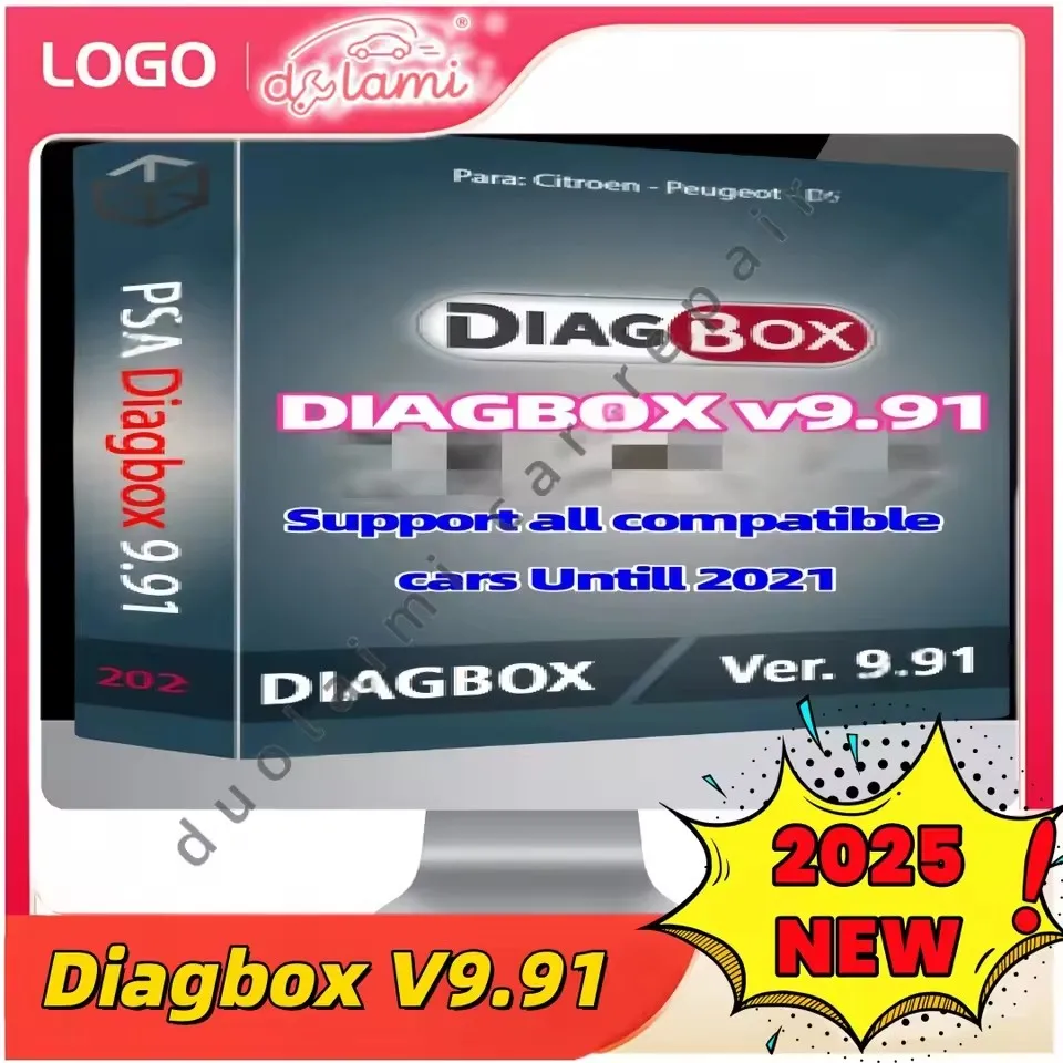 

2025 Newest Diagbox V9.91 software For Lexia3 PP2000 Full Adapter for Citroen& Peugeot Car product Scanner Tool ecu programmer