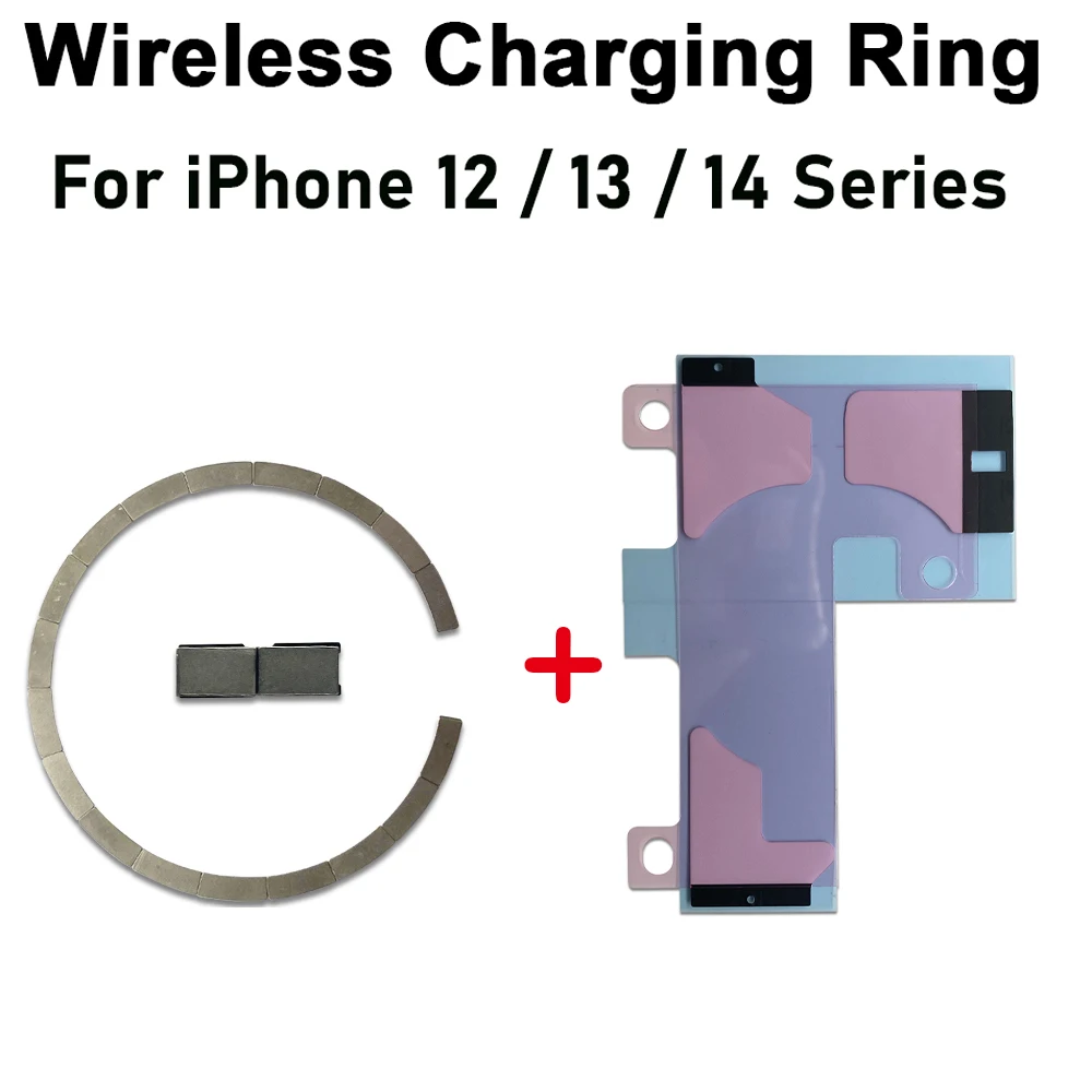 Universal Magnetic Metal Ring For iPhone 12 13 14 Pro Max Mini Plus Back Housing Glass Wireless Charging Magnet Repair