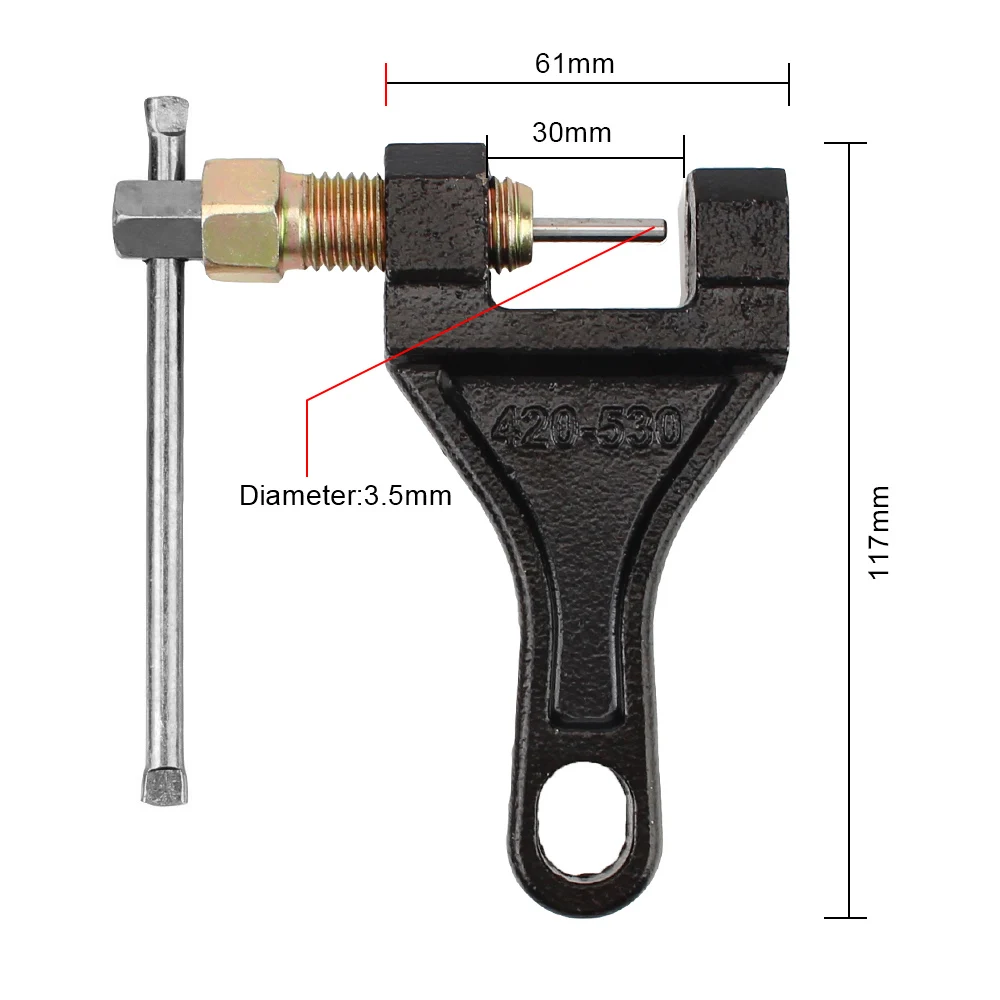 Reparatur Werkzeuge Carbon Stahl Spanner Universal Für Motorrad Bike ATV 420-530 Kette Breaker Cutter Link Splitter Pin Remover