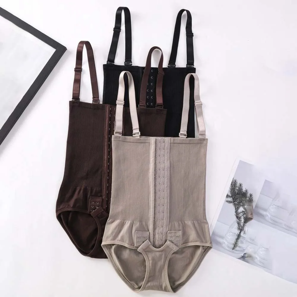 

Seamless Women Bodysuit Shapewear Multi-rows Hook High Compression Slimming Sheath Flat Belly Flat Hip Lift Body Shaper Corset