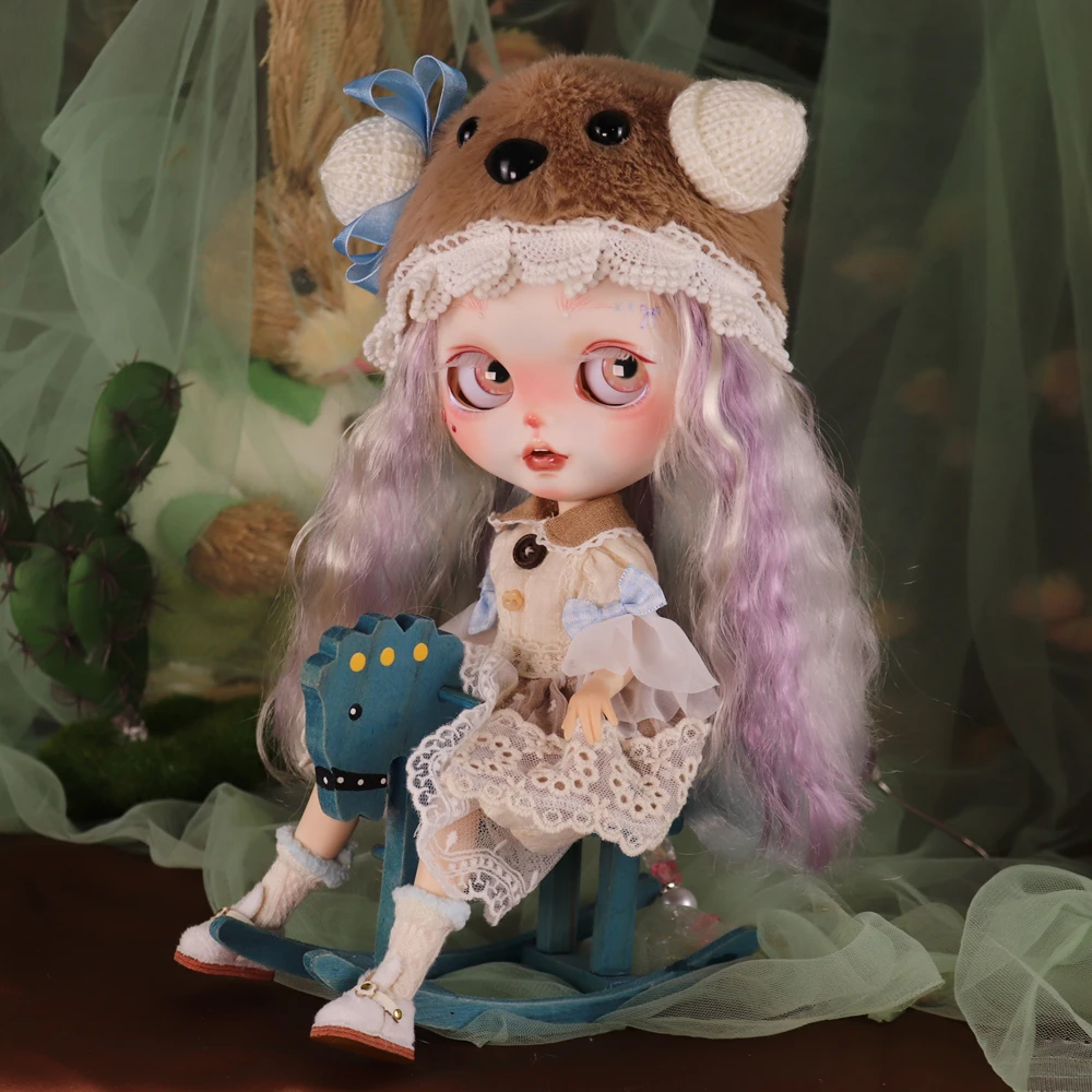 ICY DBS Blyth Doll Fair Skin Mat Gezicht Kawaii Speelse Herten Handgeschilderde Make-up DIY Pop Azone S Anime Meisje Verjaardagscadeau