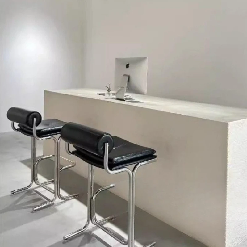 باوهاوس حدد كرسي طويل الساق مصمم القرون الوسطى الإبداعية الخفيفة الفاخرة كرسي طويل الساق جزيرة فاخرة بار الأثاث Stolik Barowy XYBC #3