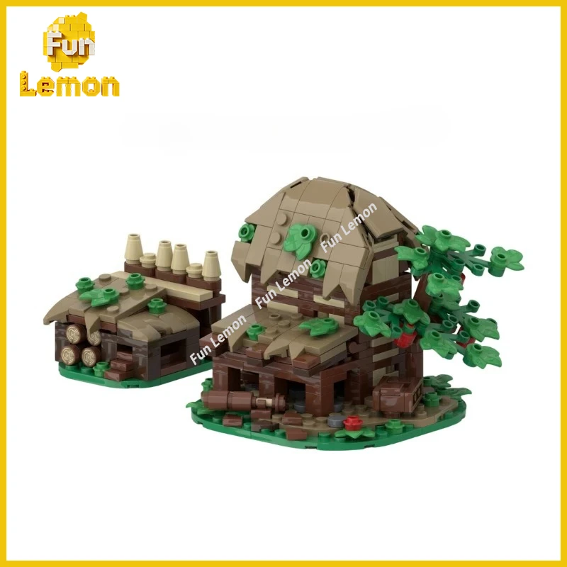 Castle Expansion MOC Bricks Detailed Medieval Fort Extension Exquisite Desktop Showcase Ornament