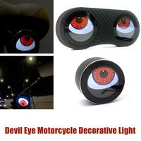 Devil Eye Motorcycle Electric Car Demon Eye Decorative Lights Waterproof Bike Lights For Night Riding With Type C Rechargeable