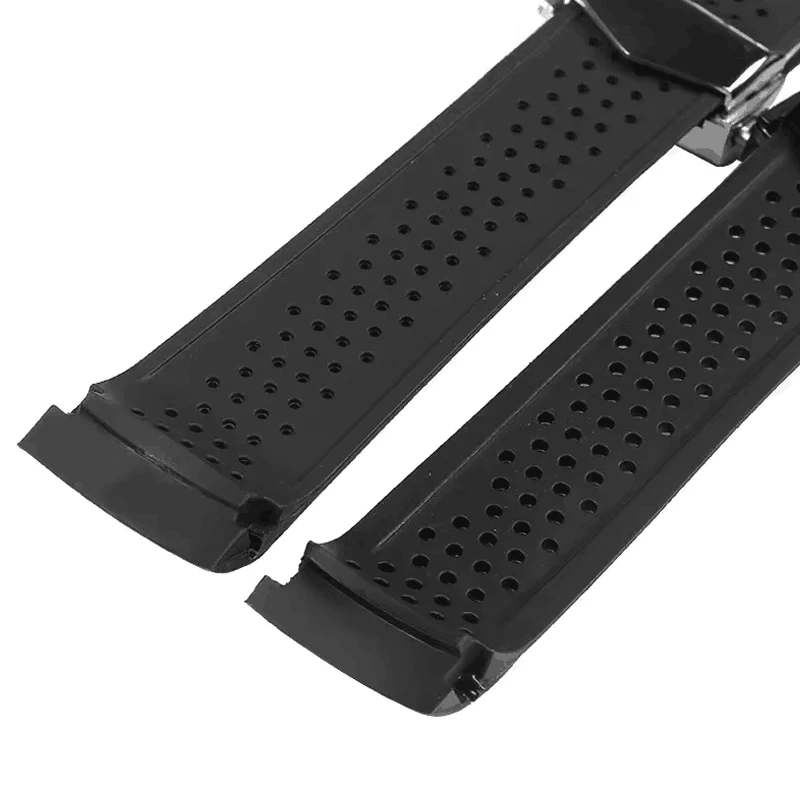 Soft Silicone Watch Bracelet For TAG HEUER GRAND CARRERA AQUARACER Wristband Men Watch Straps Rubber Watch Band 22mm 24mm