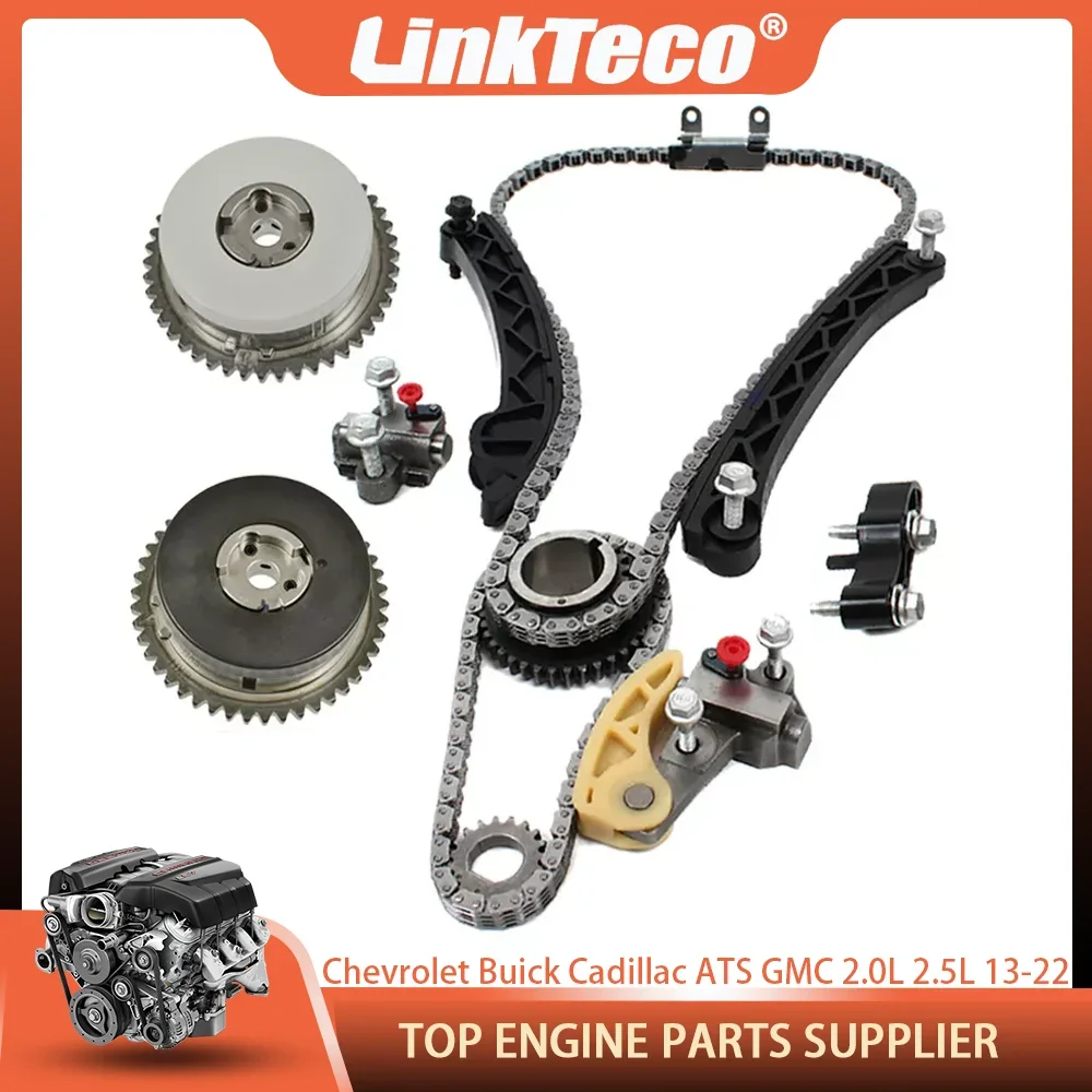 

Timing Chain Kit VVT Sprocket For Chevrolet Malibu Camaro Equinox Buick Envision Cadillac ATS GMC Terrain Canyon 2.0L 2.5L 13-22