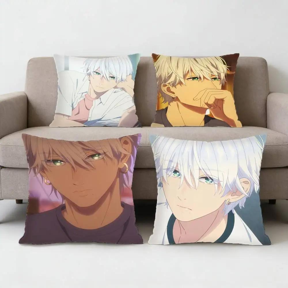 

In the Clear Moonlit Dusk Kohaku Ichimura Pillow Case Anti-dustmite Pillowcase Invisible zipper silky Sofa cover for bedroom