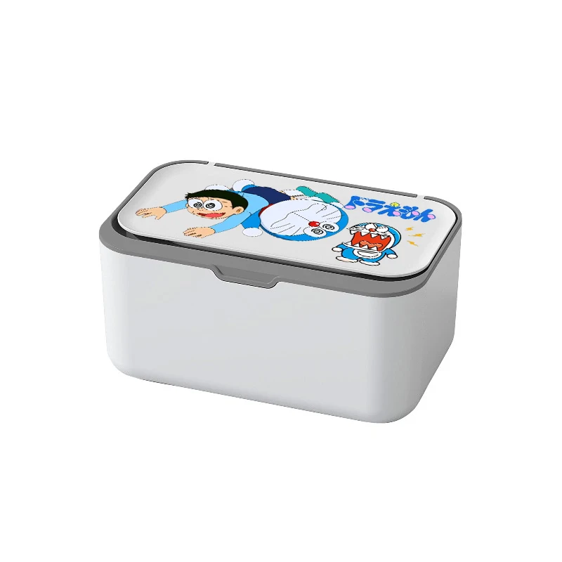 Doraemon Scatola portasciugamani per uso domestico Sigillata a prova di polvere Maschera Contenitore di stoccaggio Cartone animato Soggiorno Desktop Creativo Interessante scatola di carta