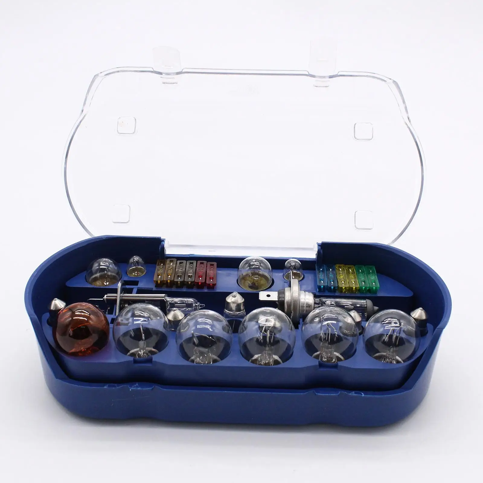 30x Car Emergency Light Bulb Fuse Kit including H4 H7 Bulbs Fuses Lamp Box