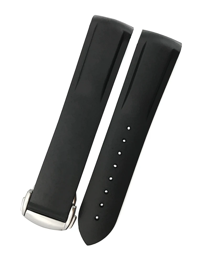 Für Omega neues Seepferdchen 300 Ozean Universum 600 Seiko Green Submariner Mido 21 22mm Uhren armbänder Gummi bogen Schnitts telle Zubehör