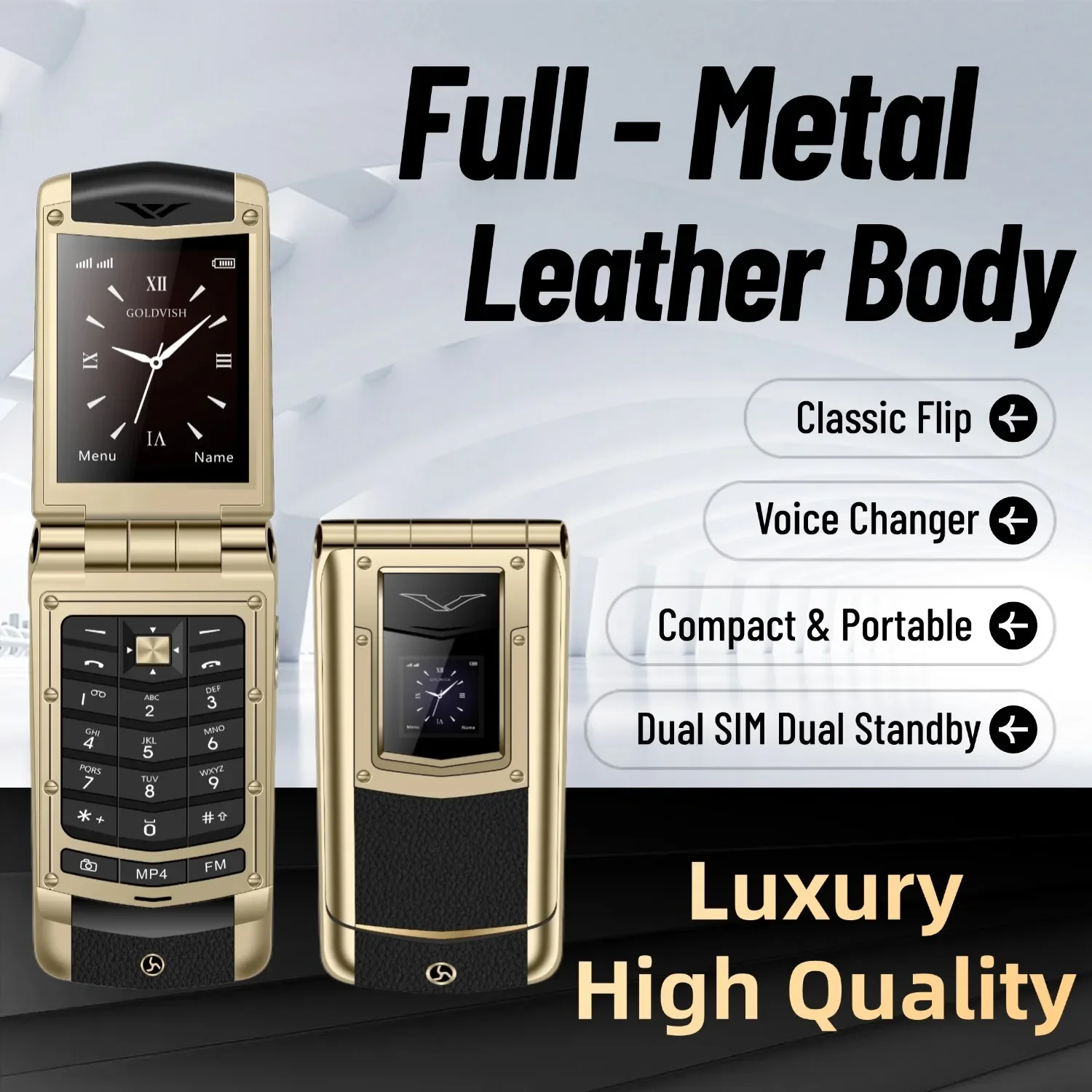 Mafam Retro Flip Phone Classic Button Cell Phone Dual Screen Vintage Keypad Mobile Phone Simple Dumb Phone for Minimalist Life