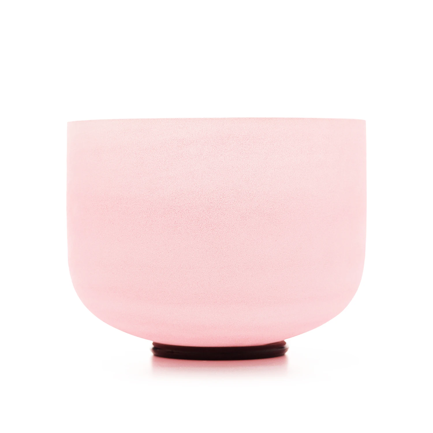 Hye-eun Pink Candy Colored Quartz Crystal Singing Bowl 8 Inch for Sound Healing with Bag and Free Mallet