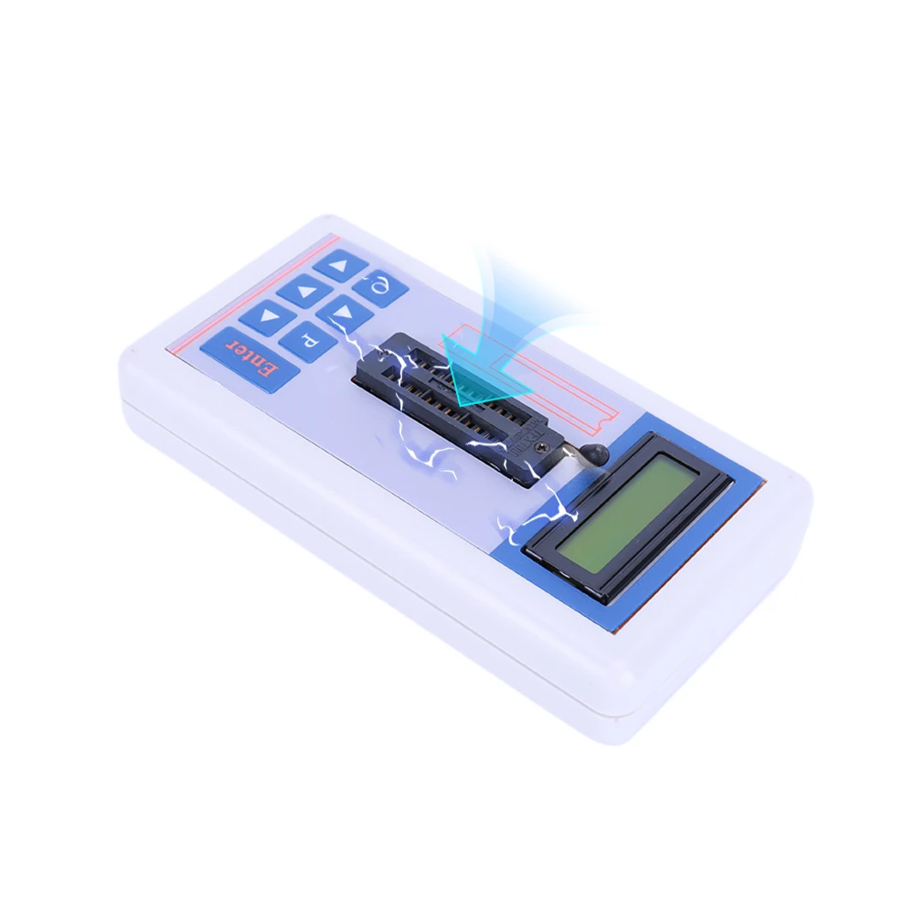 

Integrated Circuit IC Tester Meter Maintenance Tester PNP NPN Transistor Automatic Detector