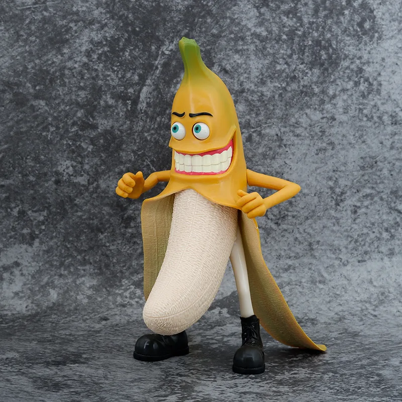 

2022 New Spoof Toys Mr. Banana Hand-made Model Boxed Gift Tide Play Doll Desktop Decoration