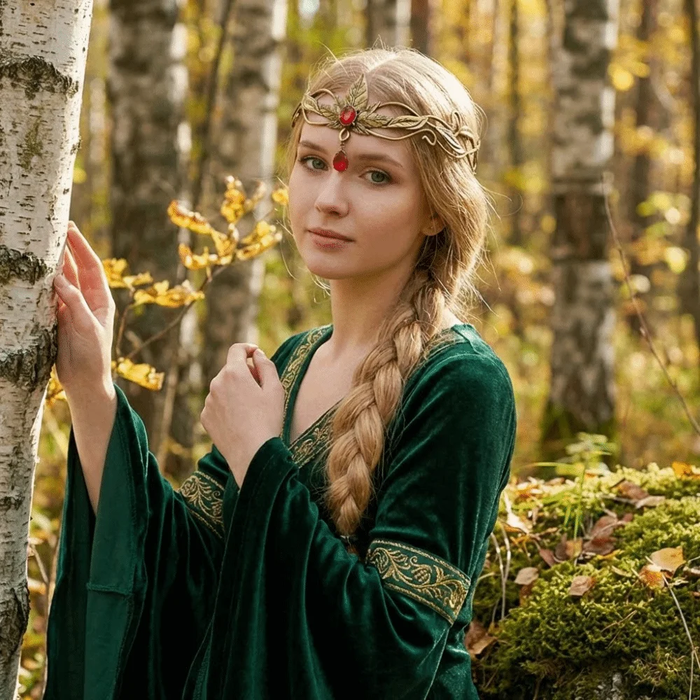 

Fashion Vintage King Round Elves Crown Baroque Elegant Princess Diadems Luxury Punk Bridal Hair Accessories Bridal Party