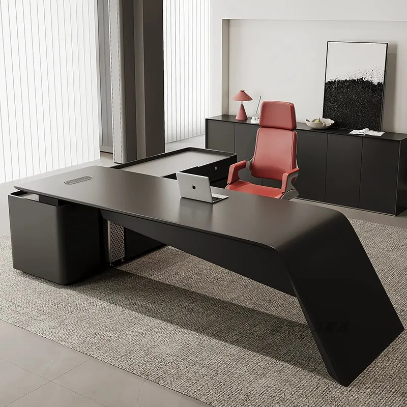 Designer Strong Executive Office Desk Wood Big Computer Luxury Executive Office Desk Modern Black Tisch Small Spaces Furniture