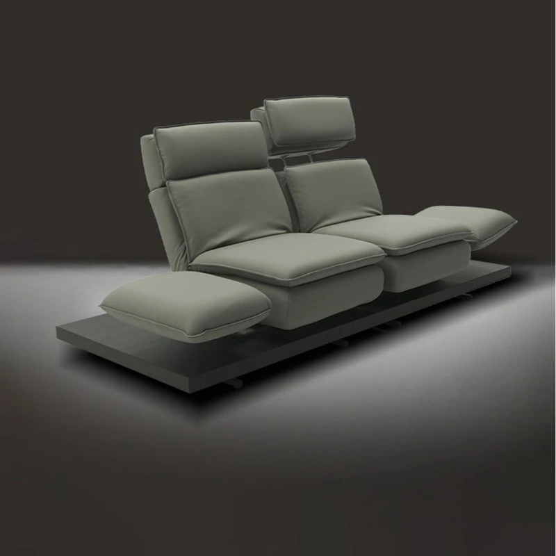 Transformers electric double leather sofa living room 2025 new light luxury high sense home theater viewing
