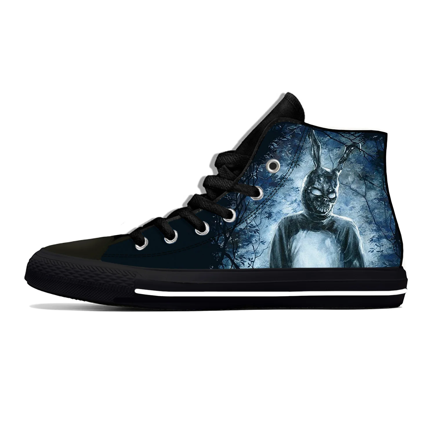 Hot Movie Donnie Darko Frank Bunny Horror Halloween Casual Shoes Lightweight High Top Breathable Board Shoes Men Women Sneakers