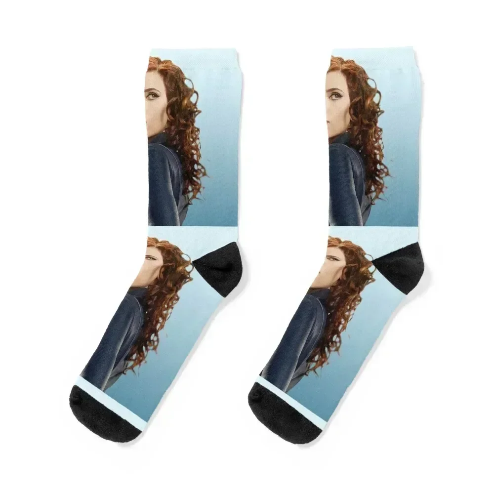

Scarlett Johansson Socks Run summer gift Antiskid soccer Socks Ladies Men's