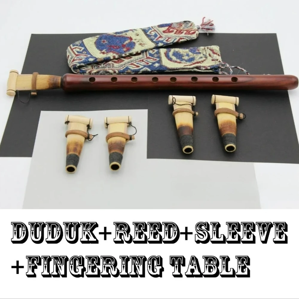 Duduk Artesanal de Madera, Flauta Armónica Portátil, Instrumentos de Viento de Madera, Duduk Profesional con Funda, Instrumentos Musicales