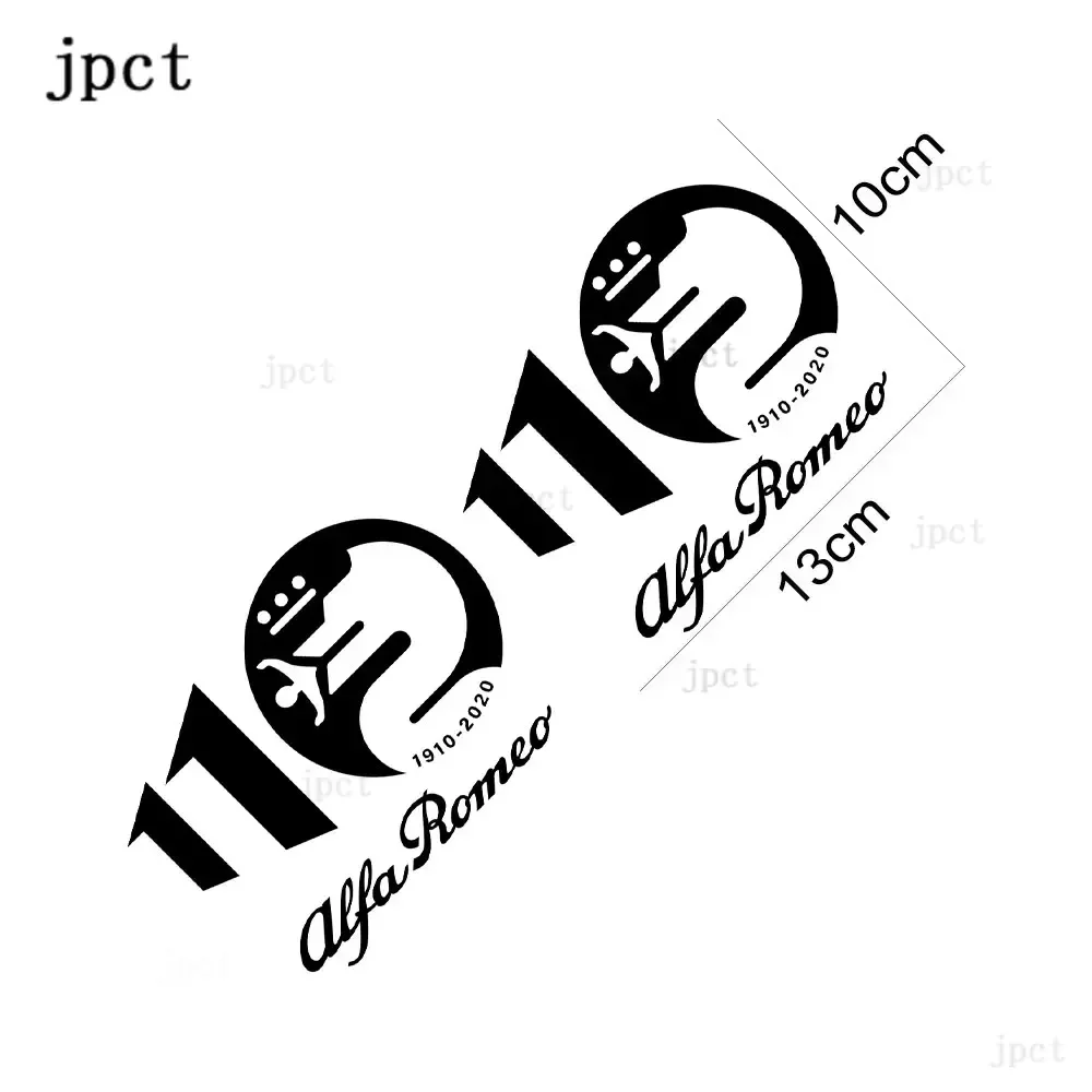 Jpct trend 2 110th Anniversary car decals are used for RV, window and bumper waterproof stickers. The maximum size is 15cm