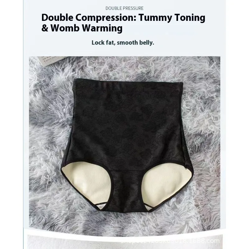 ‌ Sous-vêtements thermiques pour femmes, pantalons doublés en polaire, taille haute, contrôle du ventre, culotte Sexy, short chaud d'hiver, grande taille, vente en gros, confort