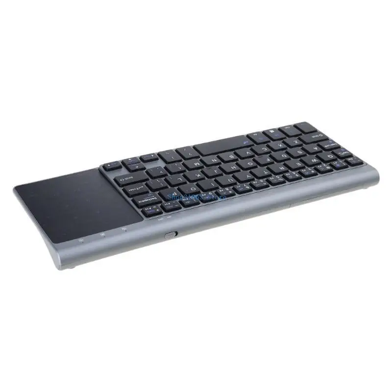 L4MA Wireless Keyboard 2.4G Bluetooth-compatible Keyboard with Touchpad for PC/Laptop
