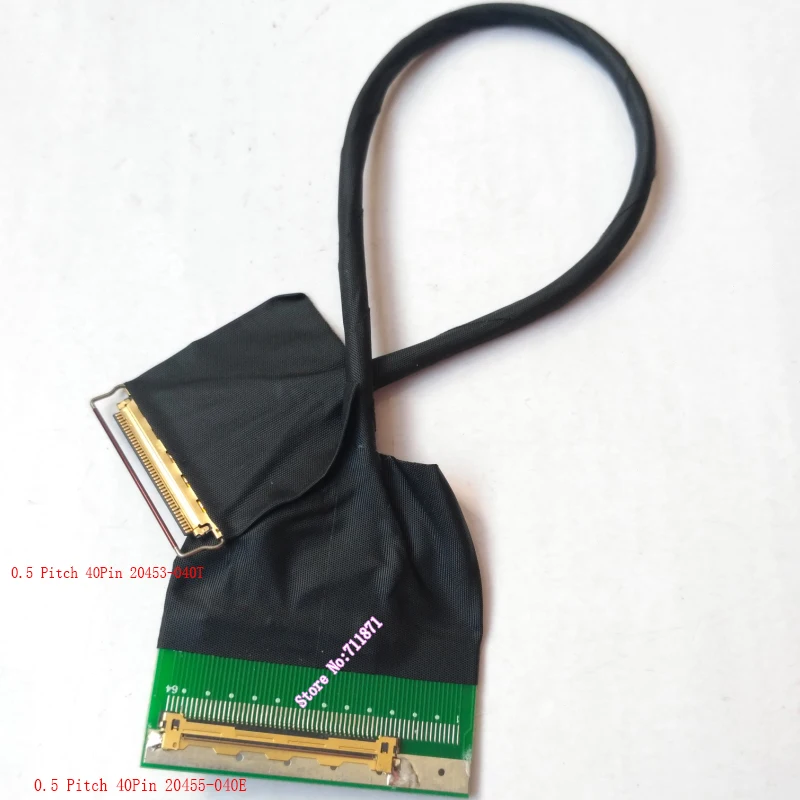 Com anel de tração 30 40 pinos cabo de extensão 20453 030t 040t a 20455 030e 040e estender linha fio 30p 40pin lvds edp extensão