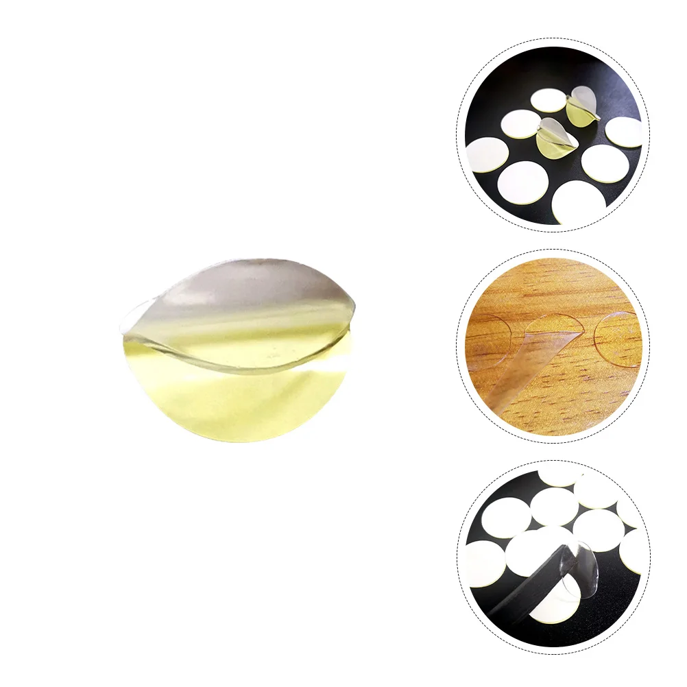

100 pcs Transparent Double-Sided Adhesive Sticker Waterproof No-Trace Round Tape For Wood Glass Metal Plastic Fixing