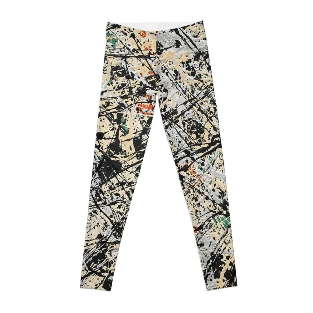 

Jackson Pollack - Number 32 Leggings sports shirts gym Women's tights active wear joggers for Womens Leggings