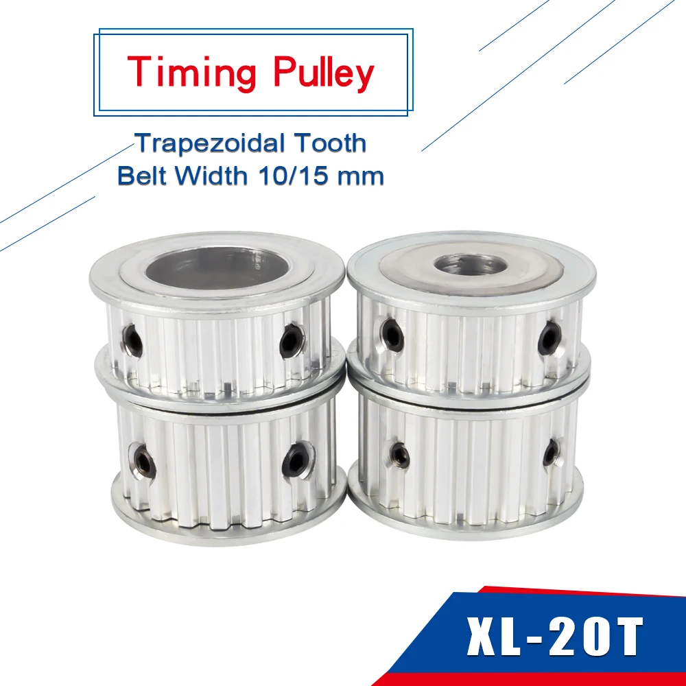 Timing Pulley XL 20T Teeth Pitch 5.08 mm AF Shape Belt Pulley Bore 5/6/6.35/7/810/12/14/15/16/17/18/19/20 mm Belt Width 10/15 mm