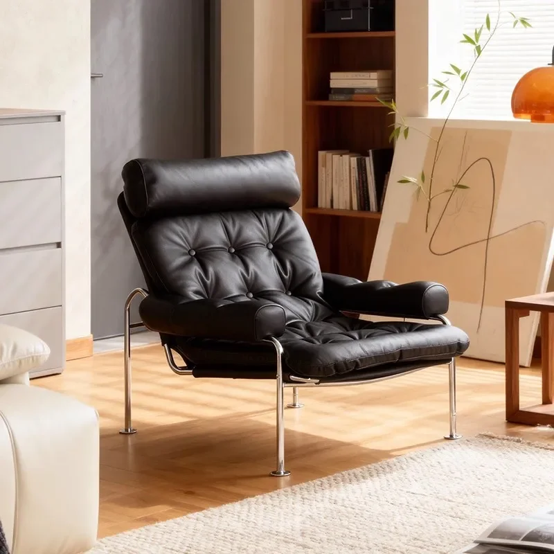 

Дизайнерское ретро-кресло для отдыха в итальянском минималистичном стиле, для гостиной или небольшой квартиры.