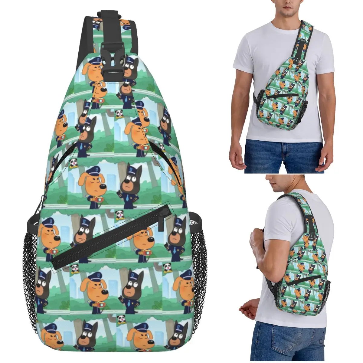 

Шериф Лабрадор нагрудная сумка мужской слинг рюкзак через плечо нагрудная сумка дорожный походный рюкзак сумка на плечо