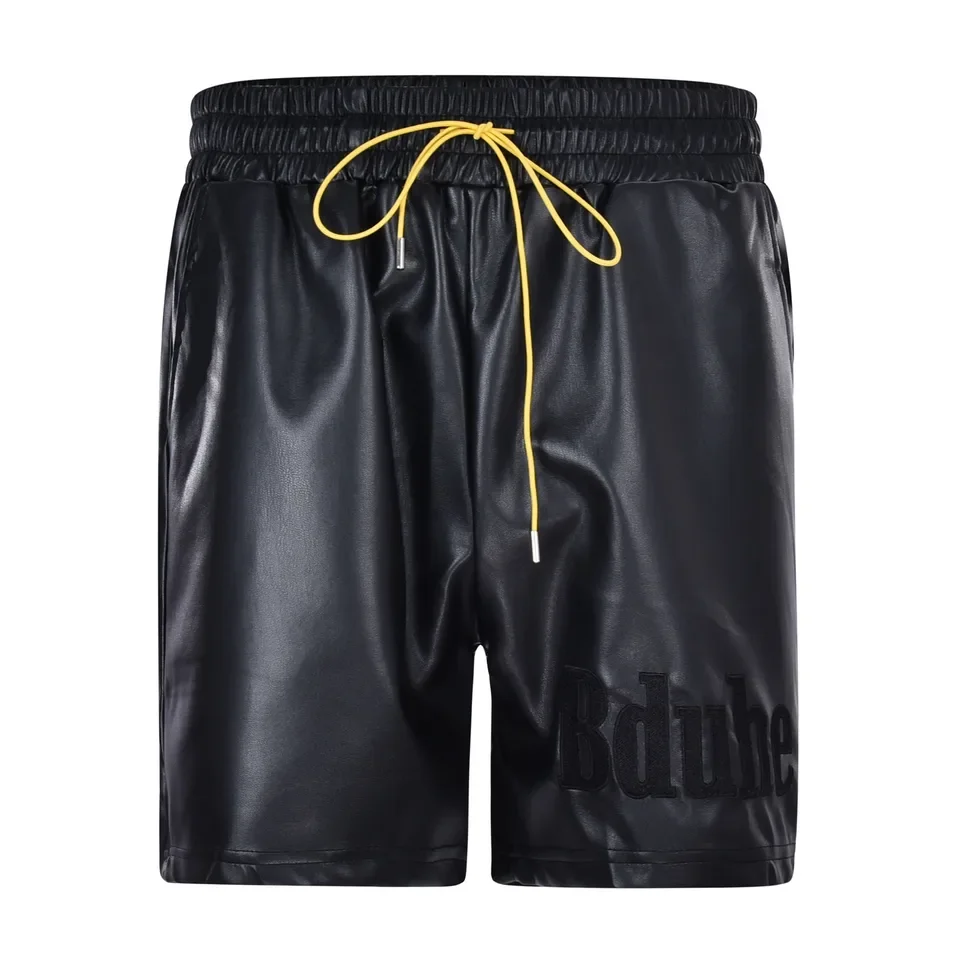 

Men'S Pu Leather Shorts Zipper Straight Leg Short Pants Clubwear Mens Cotton Athletic Shorts With Pockets Business Social Wear