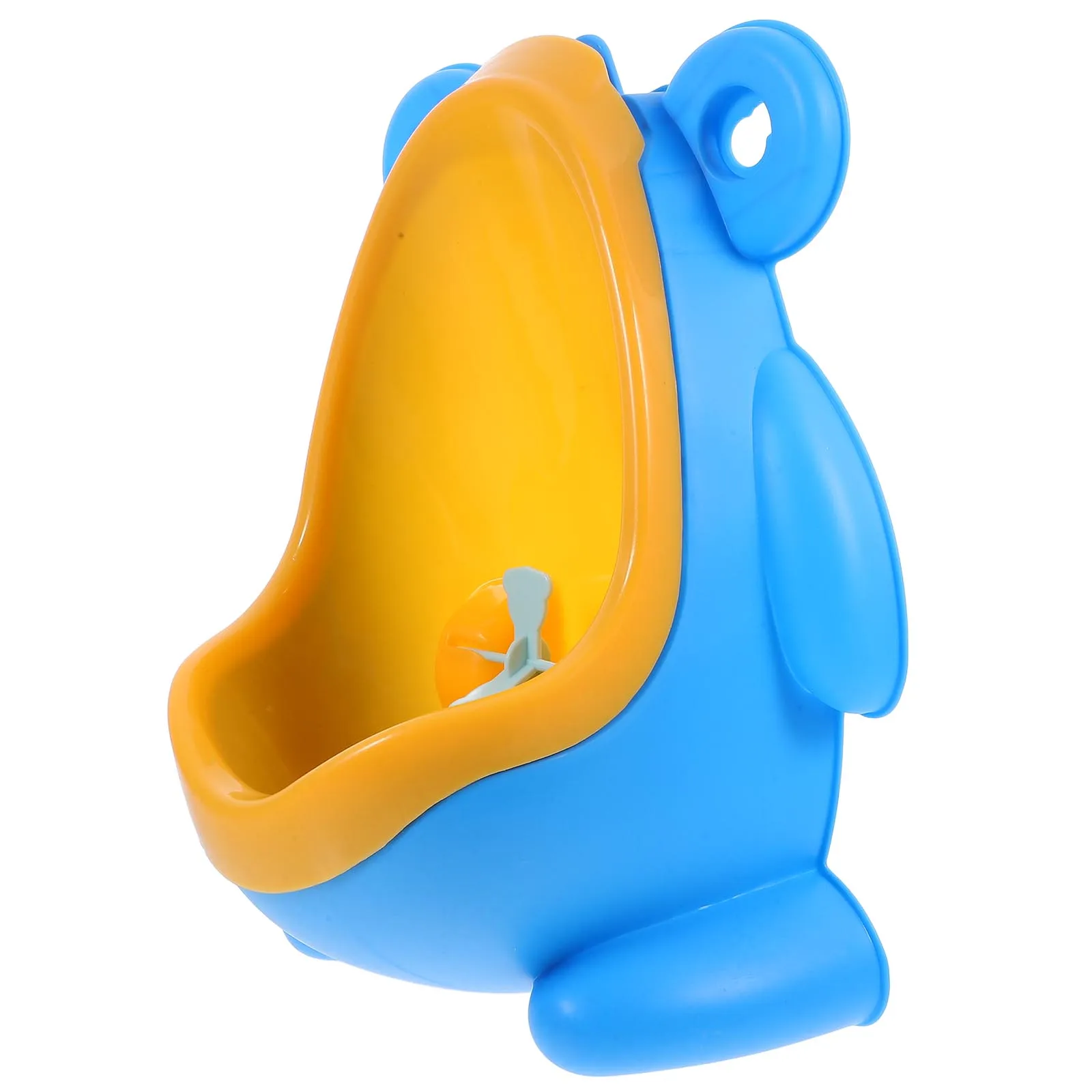 

Children Urinal Cartoon Frog Shape Potty Blue Green Airplane Boy Training Toilet Durable PP Easy Mount Space Saving