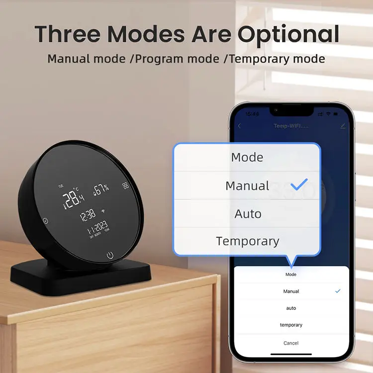 Tuya WiFi LCD inteligente pantalla táctil controlador de temperatura termostato de habitación Digital para calefacción de caldera de Gas