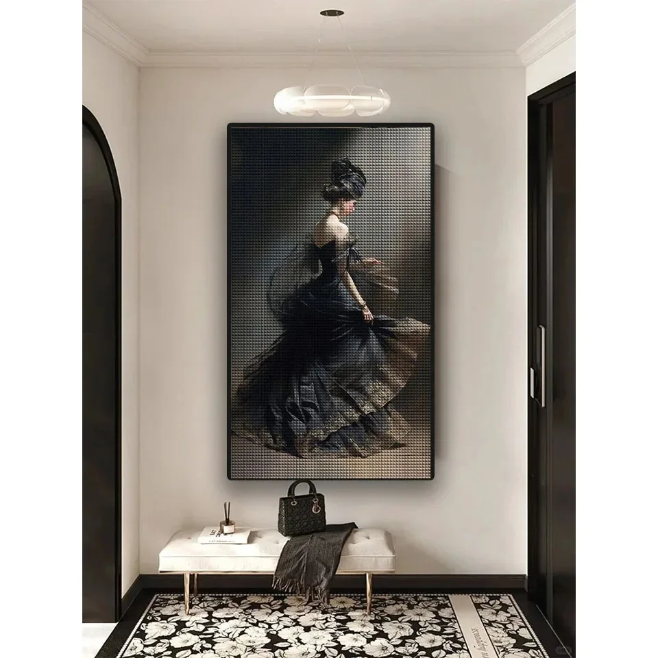 Diamond Painting Art DIY Elegant Lady Roman Woman Diamond Mosaic Kit 5D Square Round Rhinestone Cross Stitch Home Decor Gifts