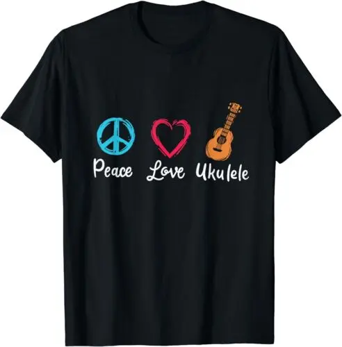 Peace Love Ukulele T-Shirt