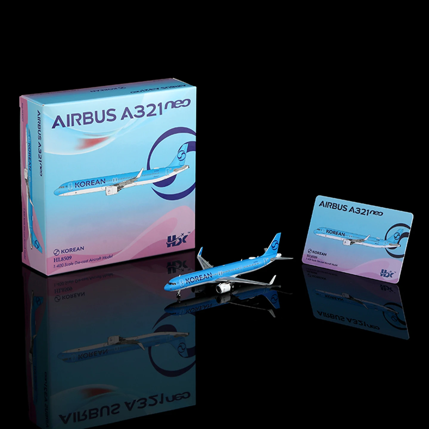 b420601-alloy-collectible-plane-gift-hx-models-1-400-korean-air-[new-livery]-airbus-a321-diecast-aircraft-jet-model-hl8509