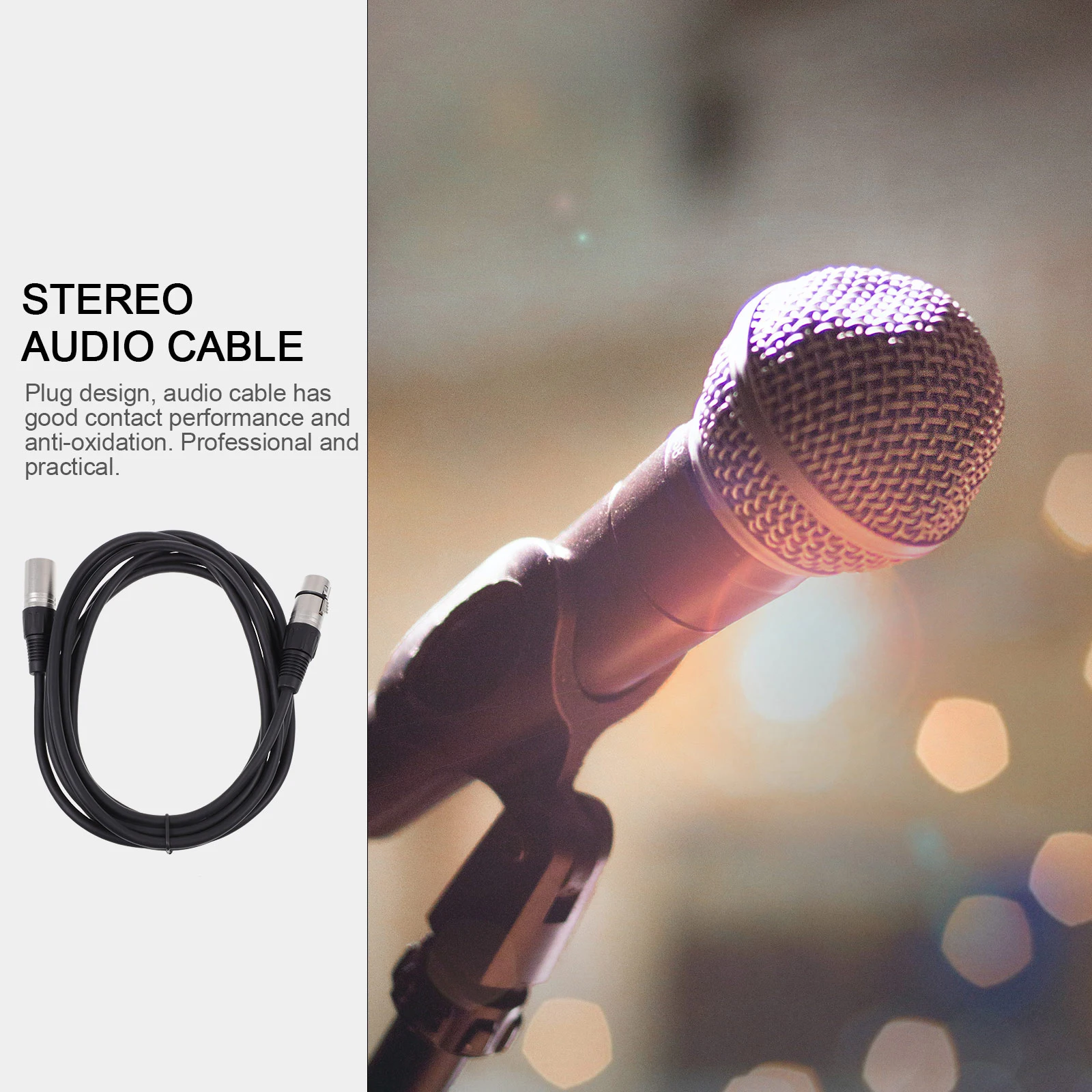 

Male Female Microphone Audio Noise Shielded Cable Line 5M Silver Zinc Alloy Cable for Mixer Amplifier Equalizer