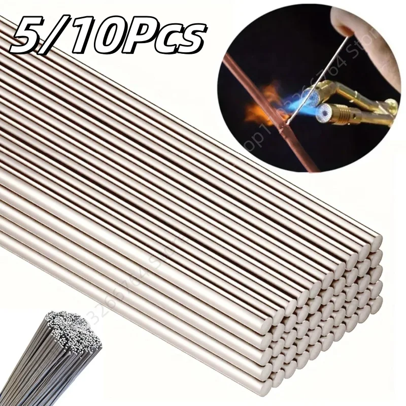 5/10Pcs Low Temperature Melt Aluminum Welding Rods Weld Bars 1.6/2.0mm Rod Solder Cored Wire for Aluminum and Tin Repair Tools