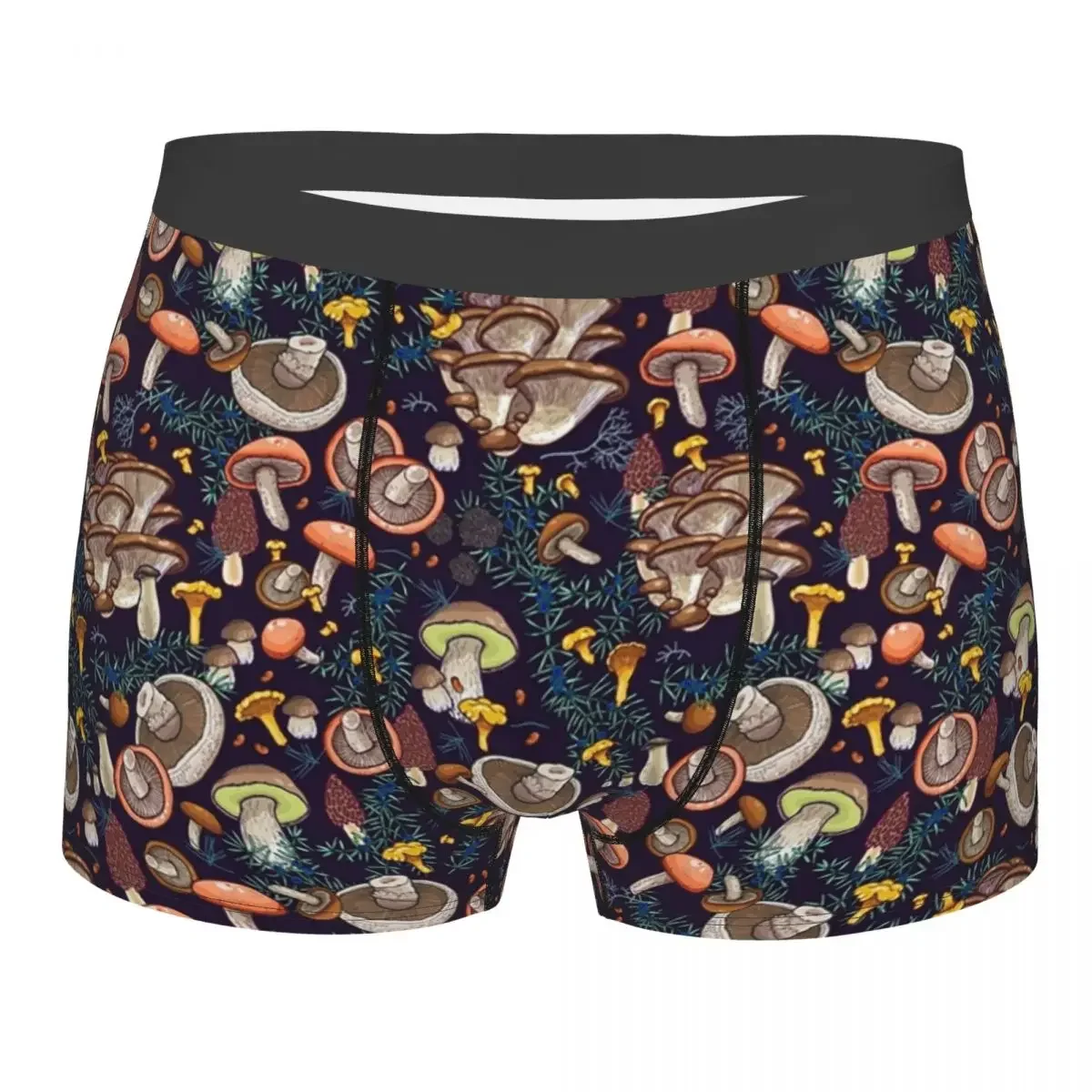 Dark Dream Forest Mushrooms ropa interior para hombre, Bóxer Sexy con estampado personalizado, calzoncillos suaves