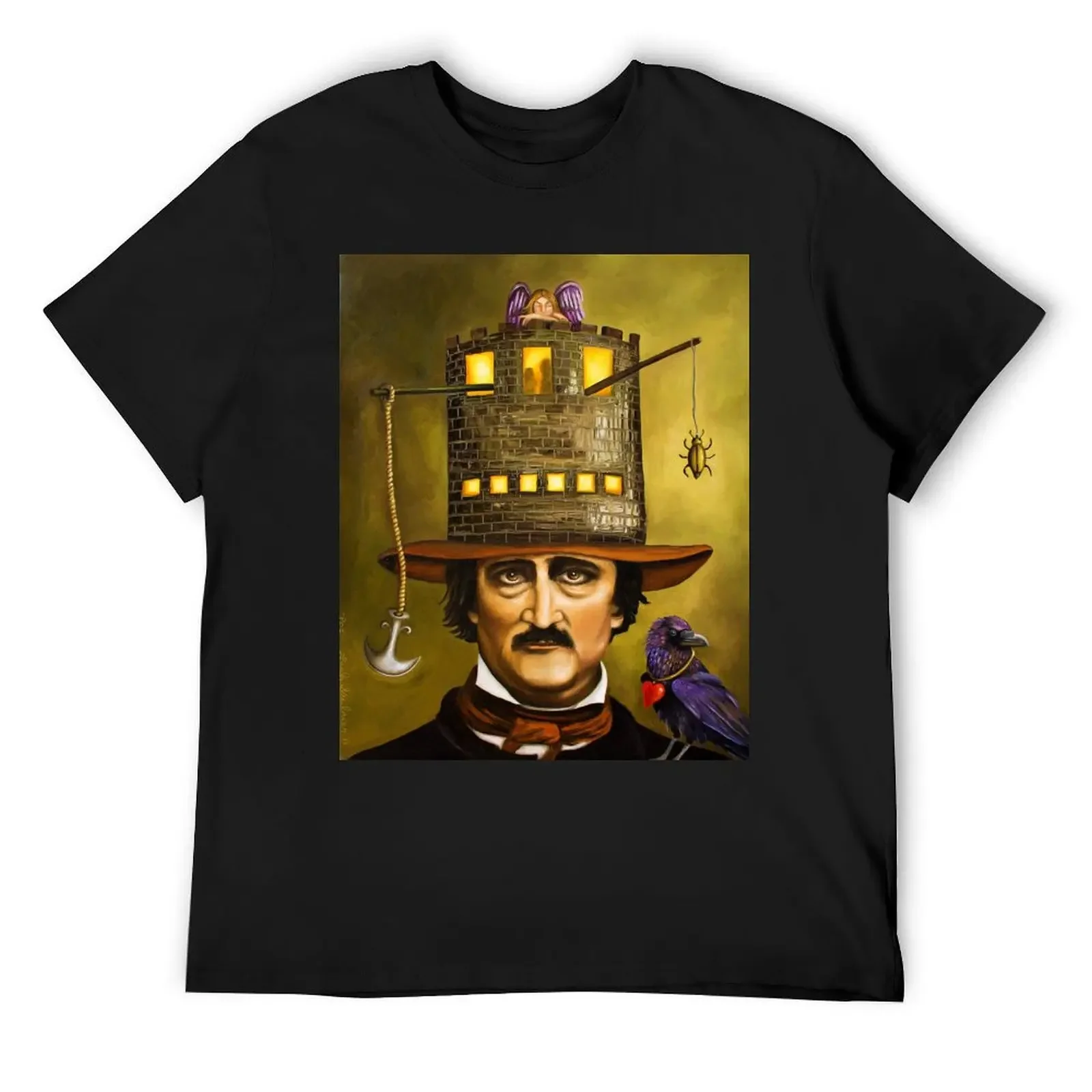 

Edgar Allan Poe T-Shirt Man t-shirt blue archive shirts graphic tee man t shirt oversized t shirt men