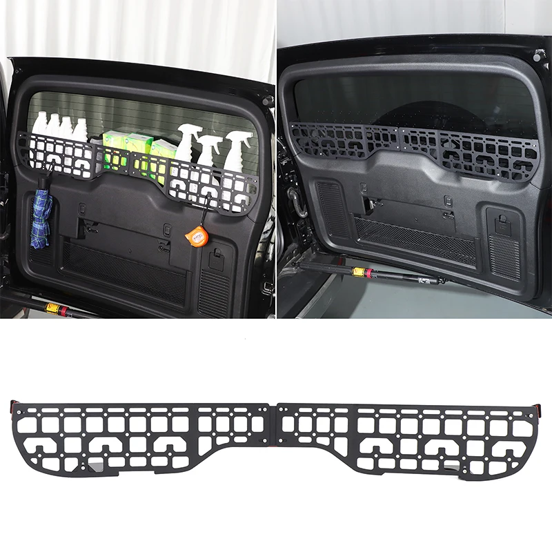 

For Great Wall Haval Mastodon 2023-2025 Aluminum Alloy Black Car Tailgate Window Storage Fence Panel Interior Car Accessories