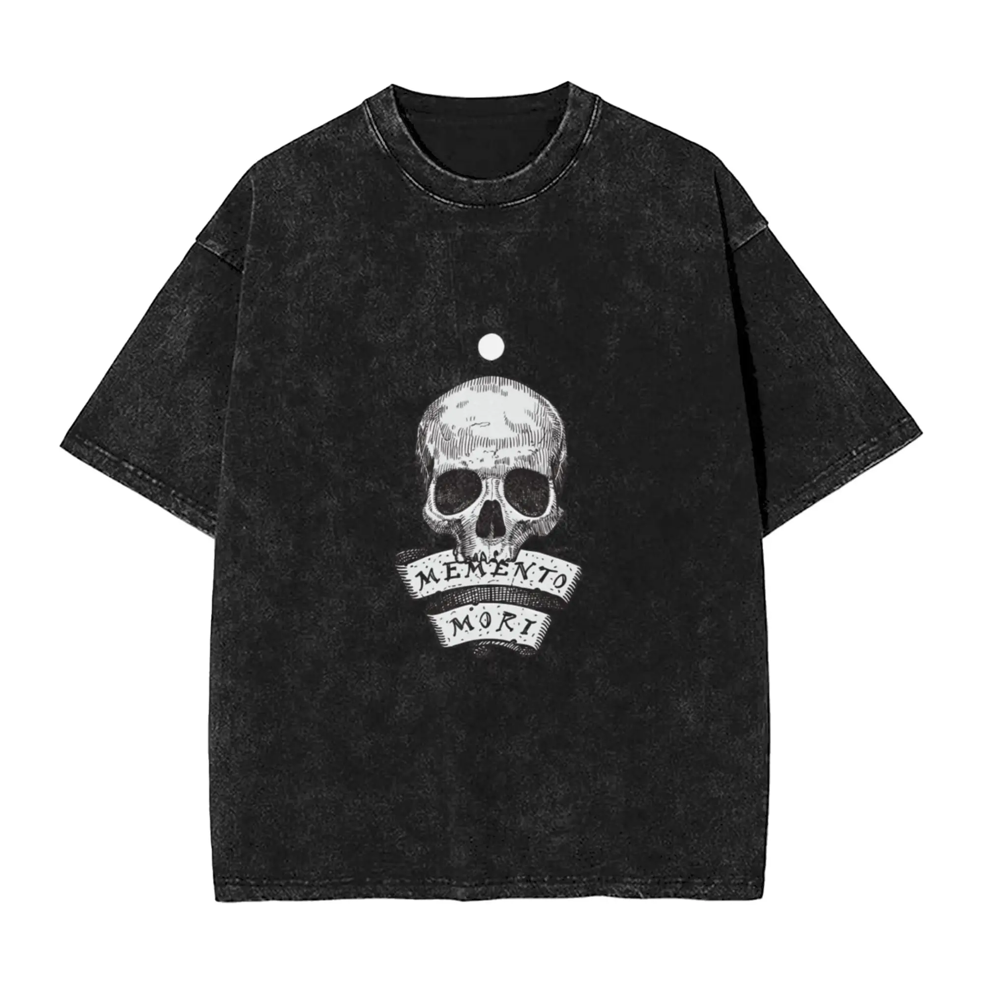 Memento mori Classic Trendy A T-Shirt Oversized Short Sleeve Men's Women's Cotton Tees Tops