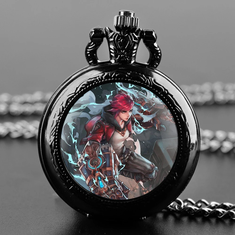 

Arcane Vi Unique Creative Quartz Pocket Watche Necklace Accessory Chain Clock Kids Souvenir Best Gifts For Children Men