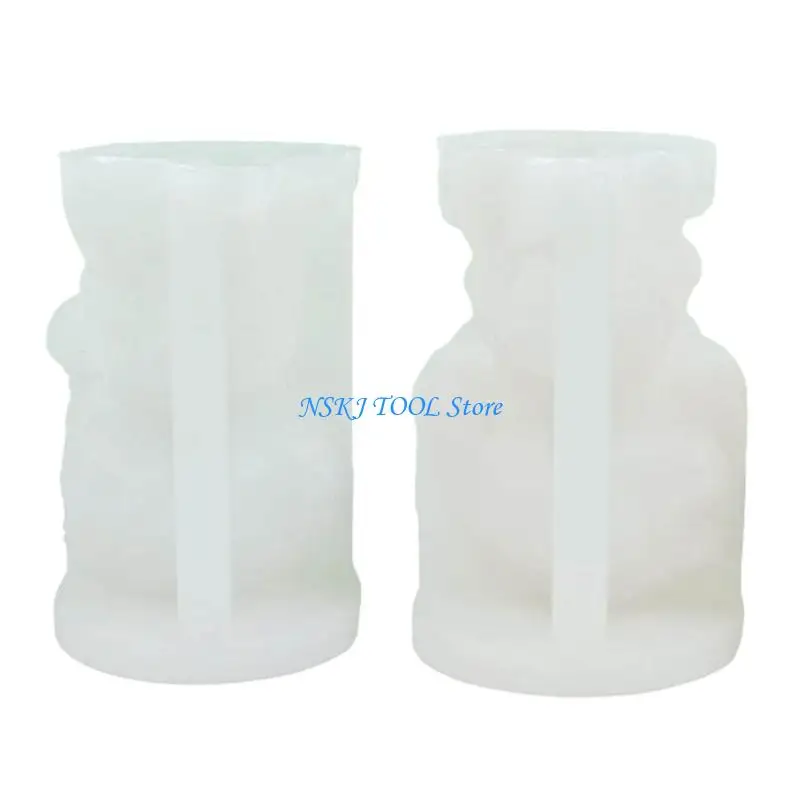 

L8RC 2x Little Girl Silicone Molds Soap Mould Scented Molds Wishing Girl Molds