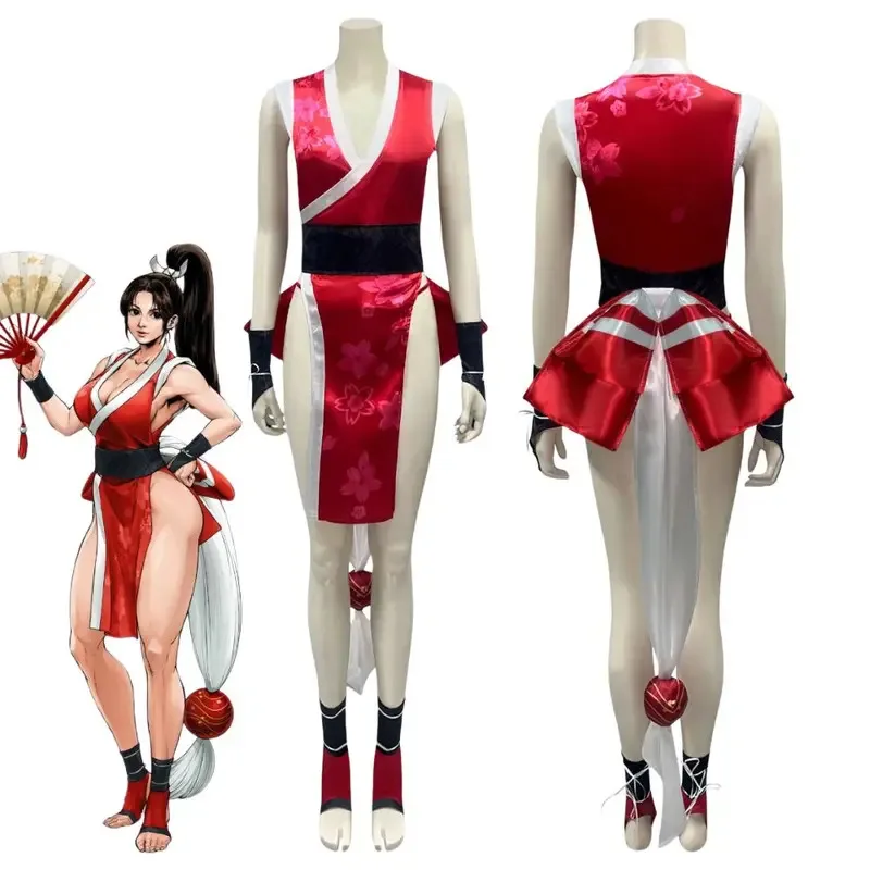 

Костюм Streetfighter для косплея Mai Shiranui, женский костюм SF6, маскировочная одежда, наряды для ролевых игр, фантазийный карнавальный костюм на Хэллоуин