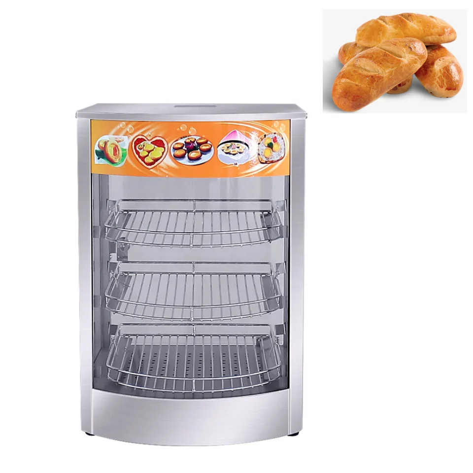 High Quality Electric Food Steamer 3 Layers Commercial Bread Pizza Warming Showcase Industrial Tart Warmer Display