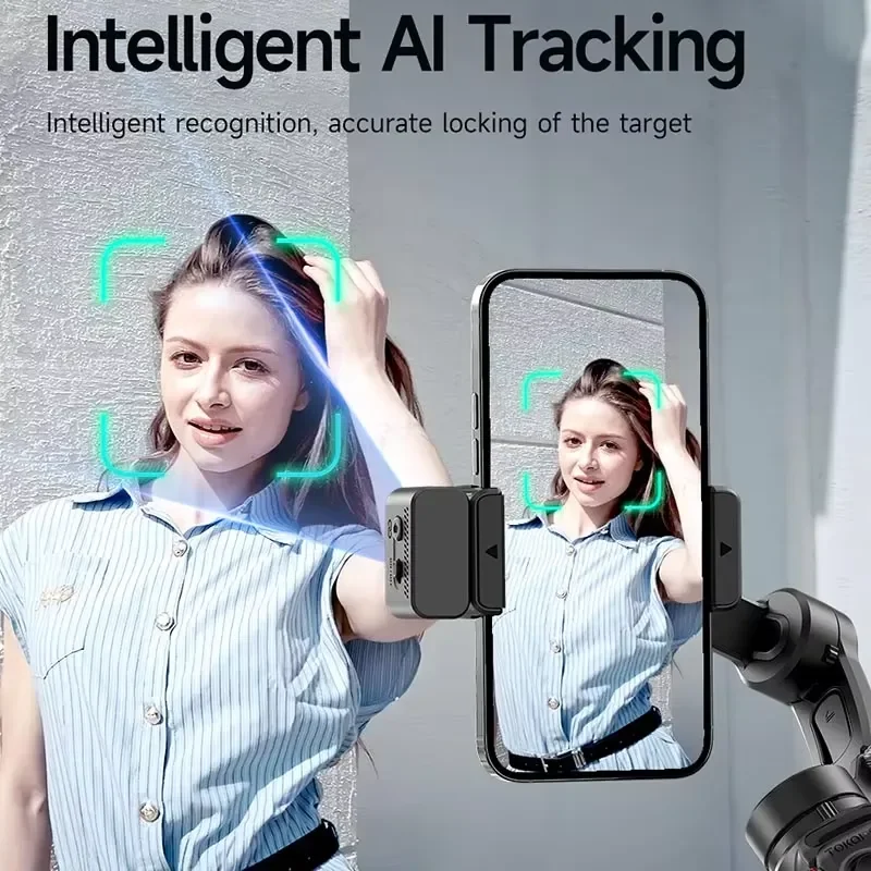 BEWIN M06 Gimbal Stabilizer Intelligent AI Tracking 3-Axis Handheld Stable Gimbal Universal Phone Holder Desktop Stabilizer